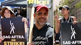 From Jason Sudeikis to Joey King, see the celebrities showing solidarity with striking actors by joining picket lines in LA and New York