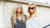 Paris Hilton and Nicky Hilton Share Sweet Sister Moment in Matching Dresses in France