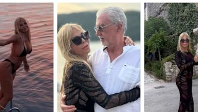 Graciela Alfano sigue disfrutando de sus vacaciones: a los besos con su novio en Croacia y encuentro con su hijo en Mallorca