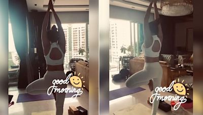 Shama Sikander Channeled Her Inner Yogini With The Vrikshana Yoga Asana