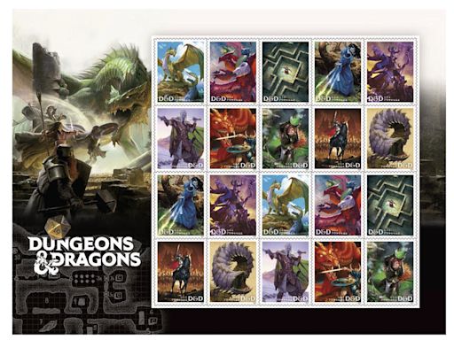 Postal Service Announces DUNGEONS & DRAGONS Stamps Now Available