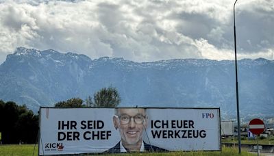 Austrian far-right party hopes for its first national election win in a close race