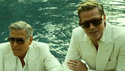 Juntos son dinamita: las fotos de George Clooney y Brad Pitt juntos, en traje bajo el agua o en la cama y con pijamas