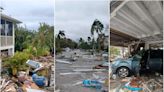 A vacationer who sheltered in place during Hurricane Ian watched in terror from the 2nd floor as water filled the home where she was staying