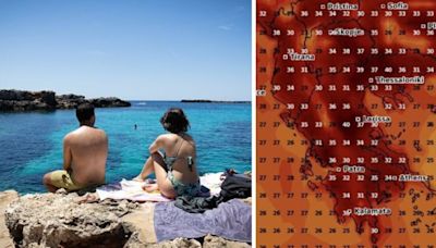 Europe weather maps turn red as 42C heat rips through Spain, Italy and Greece