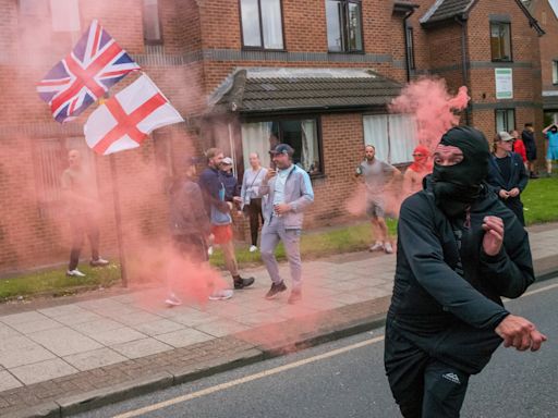 UK riots latest: Woman, 53, jailed for Facebook message saying ‘blow the mosque up with the adults in it’