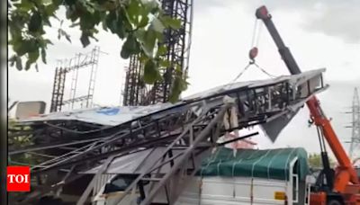 After Mumbai, another hoarding collapses in Pune and no injuries reported | Mumbai News - Times of India