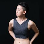 【T-STUDIO】VCOOL涼感體驗/涼感機能粘式半身束胸內衣(深灰)