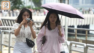 今日部分時間有陽光及炎熱 最高氣溫32°C