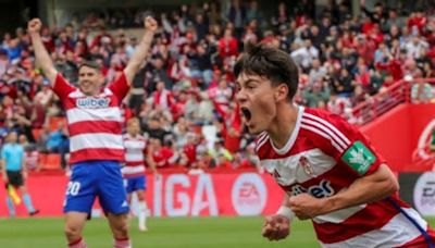 Facundo Pellistri anotó un golazo en el triunfo del Granada 3-0 ante el Osasuna