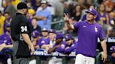 Umpires criticized for controversial fan interference call on Hayden Travinski home run in Game 1 vs. Texas A&M