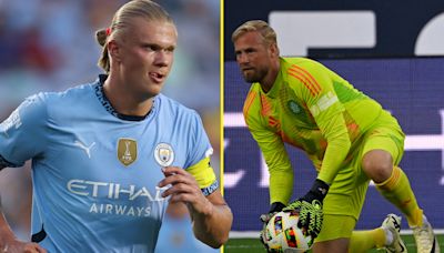 Kasper Schmeichel labelled Celtic's 'best goalkeeper' after keeping out Haaland