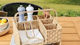 This Rattan Serving Caddy From Walmart Has Nearly Perfect Reviews Because It’s the Ideal Al Fresco Accessory