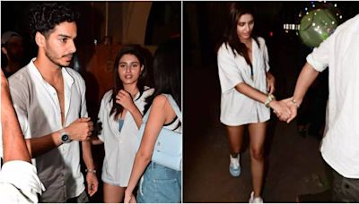 Ishaan Khatter and 'girlfriend' Chandni Bainz walk hand-in-hand in family outing with Neliima Azeem - Times of India