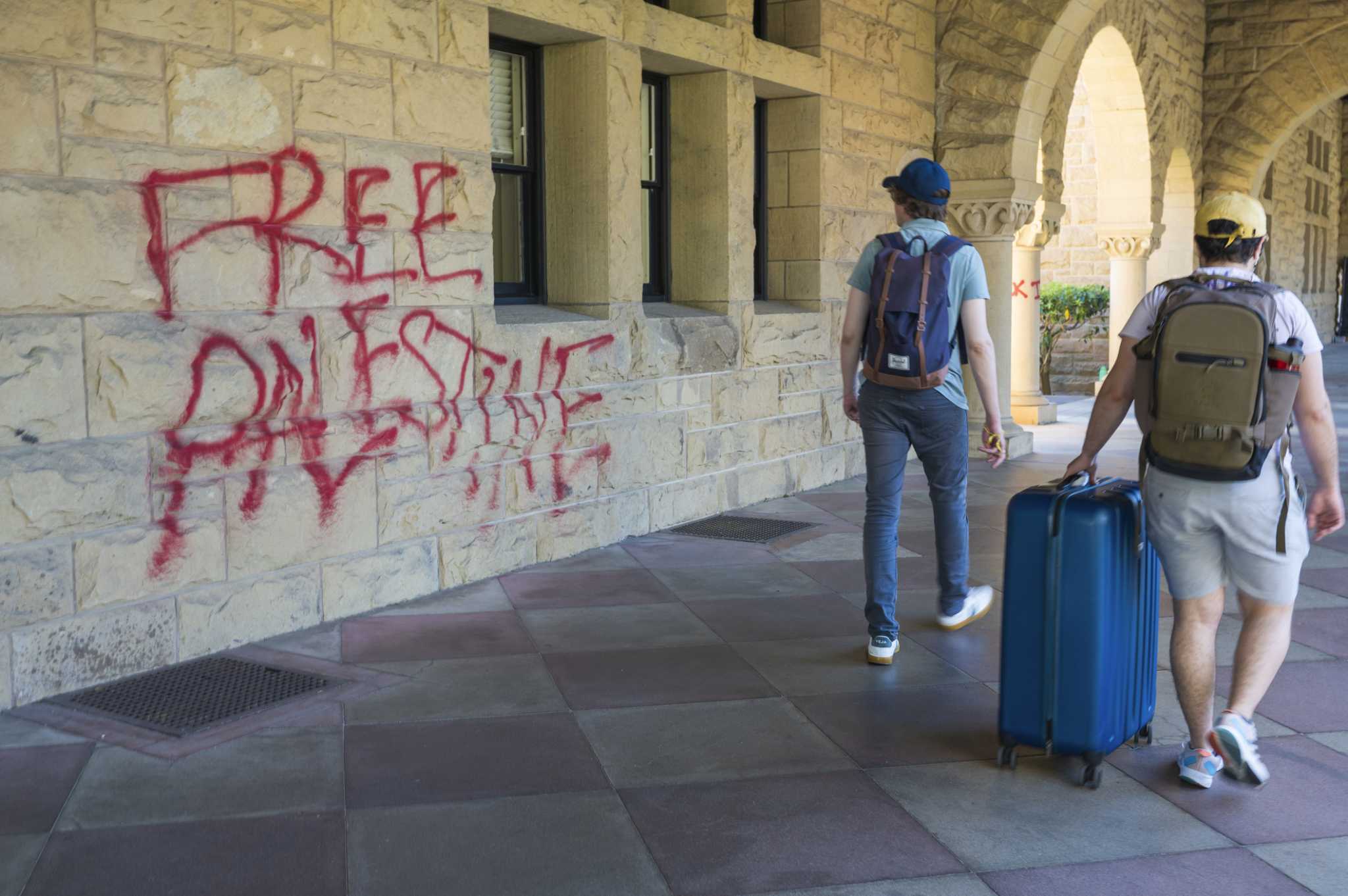 Pro-Palestinian demonstrators arrested at Stanford University after occupying president's office