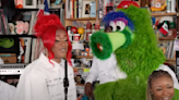 Phillie Phanatic brings dance moves to Tierra Whack's Tiny Desk Concert