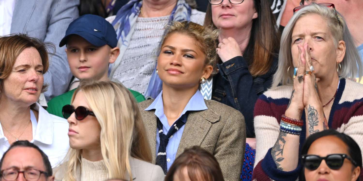 Zendaya Wore a 'Challengers'-Coded Menswear Look at Wimbledon