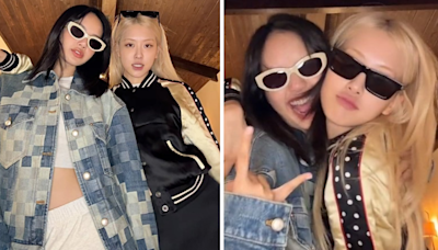 Blackpink's Rosé And Lisa Reunite For ROCKSTAR Dance Challenge At Latter's Beverly Hills Mansion