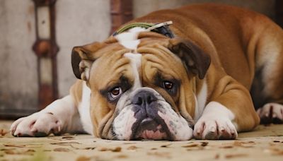 Mom Hides Medicine in Ham and Bulldog Refuses to Leave the Refrigerator Hoping for More