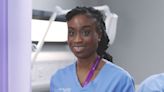 Casualty Ngozi's three-word explanation for awkward scene with Nicole's friend