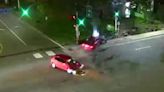 Video shows pedestrian dodging disaster in Minneapolis T-bone crash