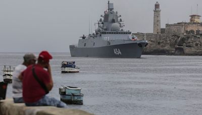 Russian warships enter Havana Harbor under watch of US destroyers