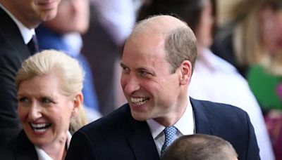 Prince William beams as he cheers on England during Euro 2024 quarter final