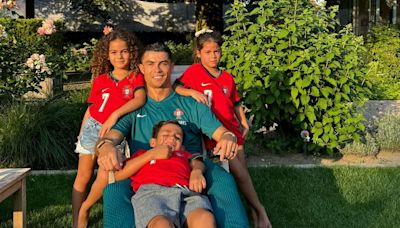 Sus hijos, el talismán de Cristiano Ronaldo en la Eurocopa