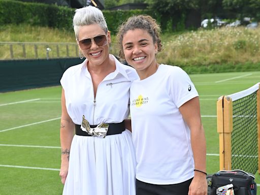 Wimbledon finalist Jasmine Paolini meets singer P!nk on eve of Centre Court final | Tennis.com