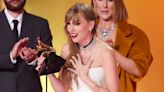 Taylor Swift Sets New Grammys Record With Fourth Album of the Year Win, Presented by Celine Dion — Watch