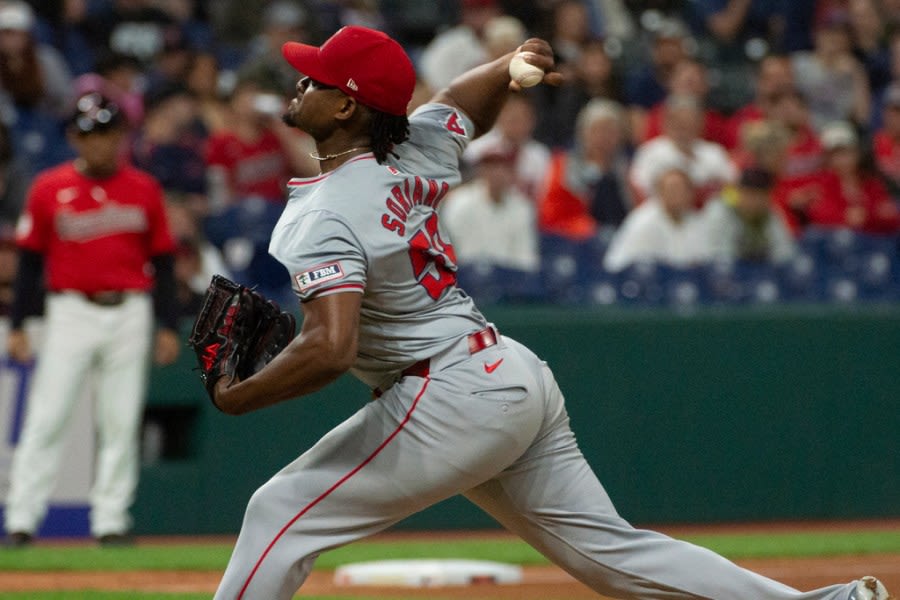 José Soriano pitches 6 scoreless, Mickey Moniak hits 3-run homer to power Angels past Guardians 6-0