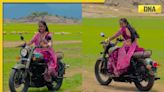 Watch: Woman in ghaghra-choli rides Bullet bike in viral video, internet is stunned