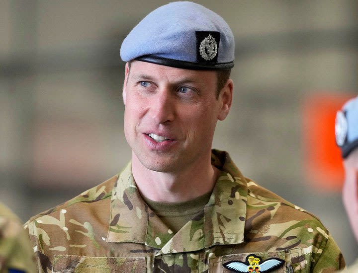 Prince William Shares Photo of Himself Standing Alone in Military Gear at Age 17