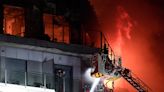 Fire engulfs buildings in Valencia, Spain and leaves 4 dead, 14 missing