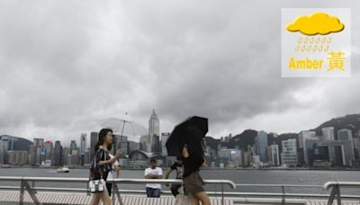 天文台發黃色暴雨警告 未來兩三小時廣泛地區受影響