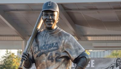 Community rallies to replace a Jackie Robinson statue after it was stolen from a little league park