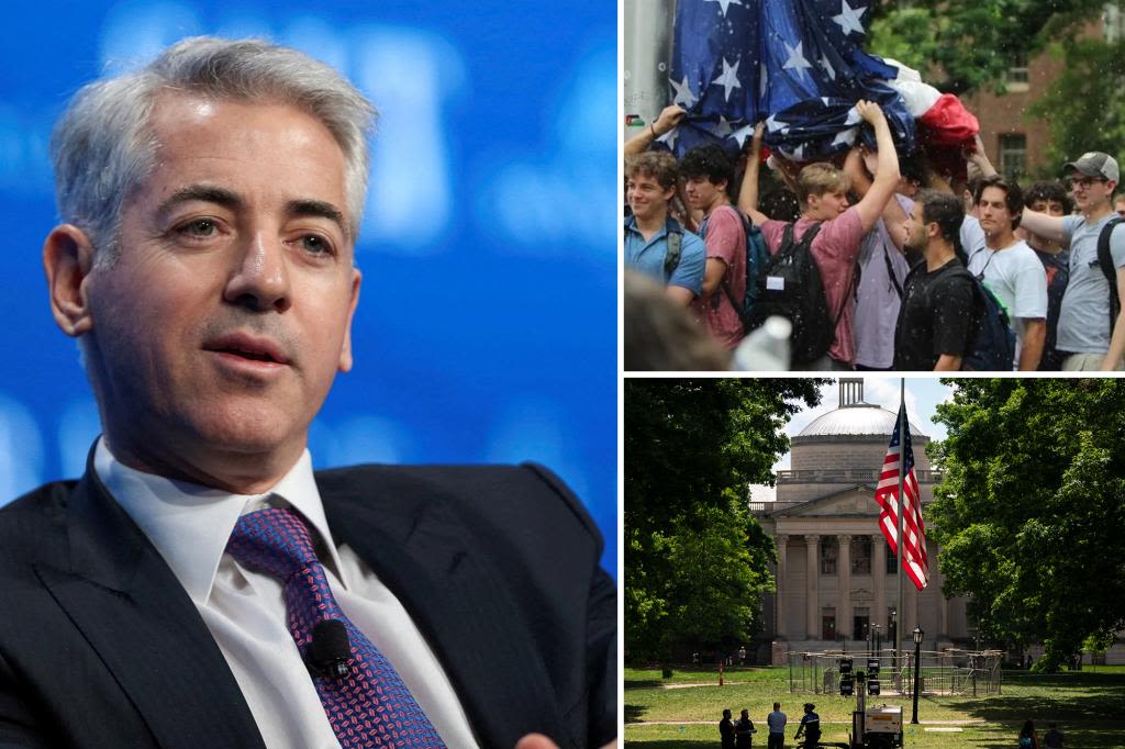 UNC frat bros who shielded US flag from anti-Israel mob raise $400K for ‘rager’ — and Bill Ackman chipped in