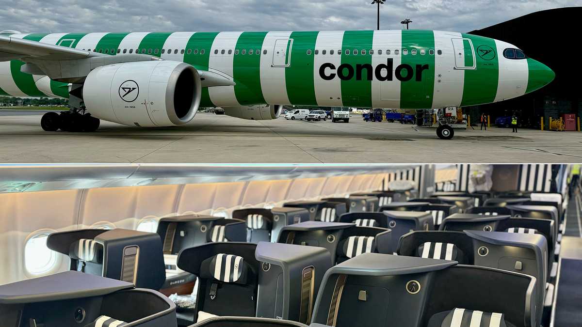 New Condor A330neo lands at BWI-Marshall, stripes and all