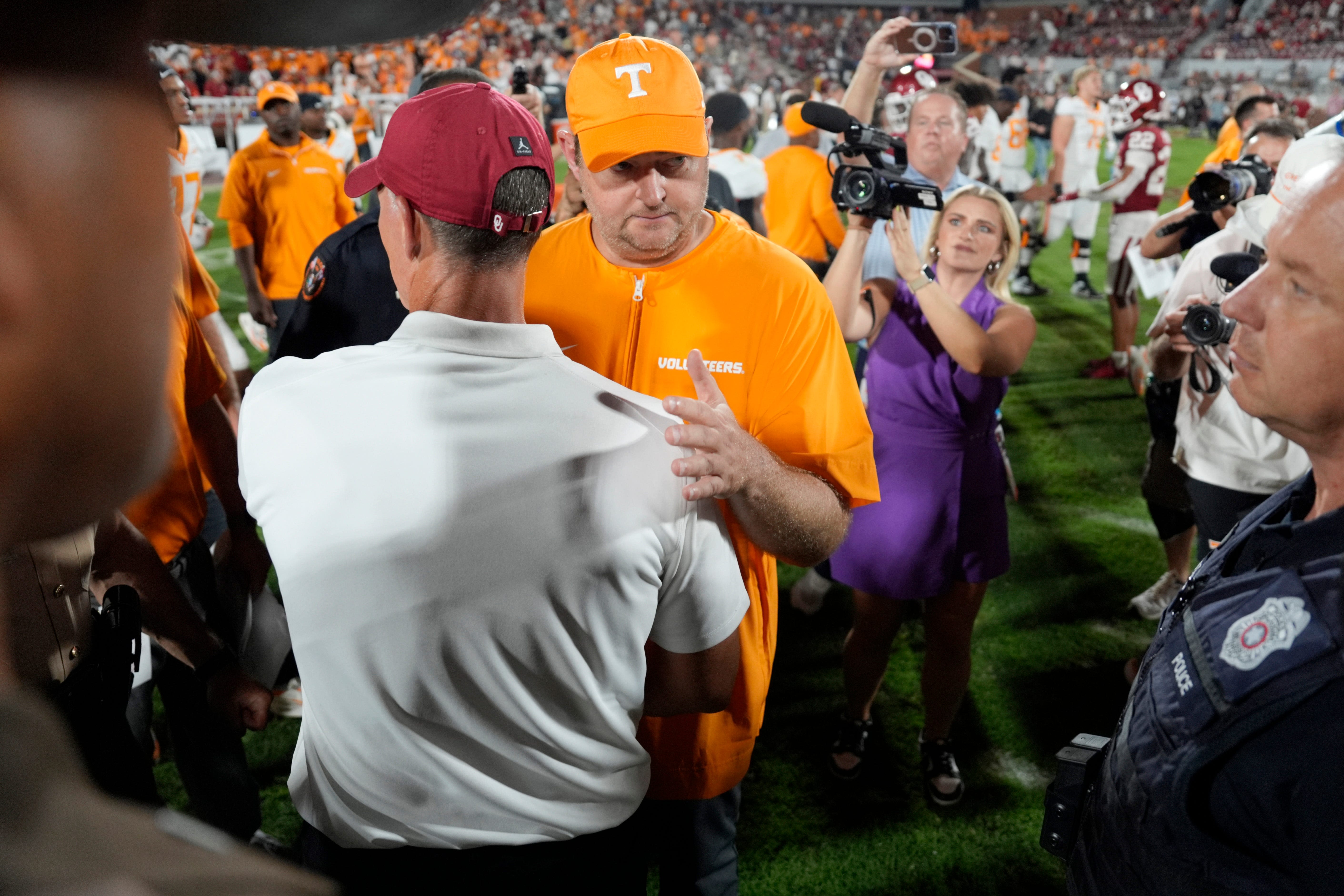 OU football falls in SEC debut as Tennessee topples Sooners in Josh Heupel's return