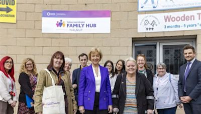 MP Andrea Leadsom praises 'wonderful work' of Telford family hub in visit