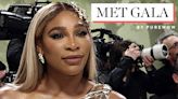 Serena Willams Is a Golden Goddess on the Met Gala Red Carpet 1 Year After Met Pregnancy Reveal