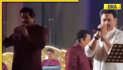 Watch: Udit Narayan, Kumar Sanu perform at Anant Ambani-Radhika Merchant's haldi, sing Shah Rukh Khan's romantic songs