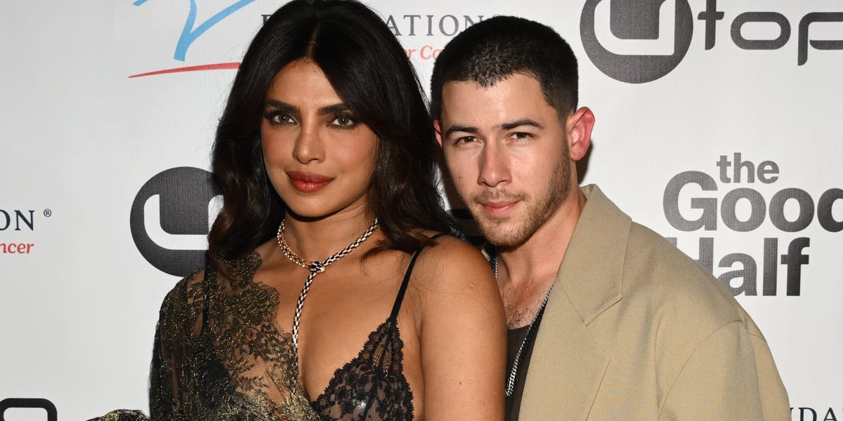 Priyanka Chopra Looked Stunning in a Naked Dress With a Waist-High Slit LN