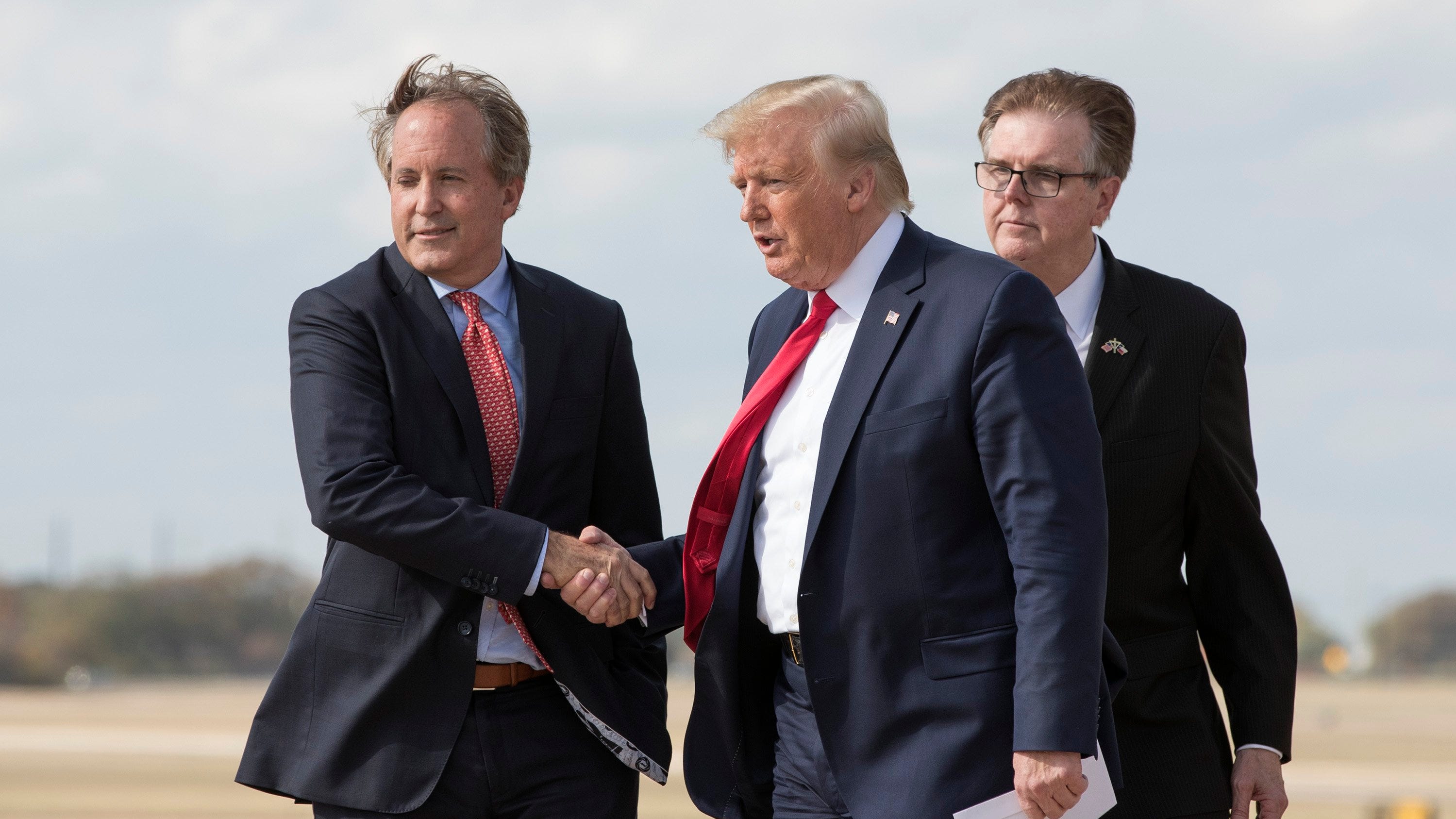 Texas AG Ken Paxton attends Donald Trump hush-money trial in New York, calls it a 'sham'