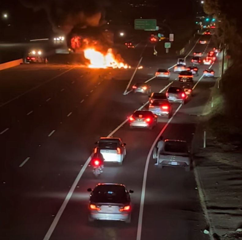 Fiery wrong-way crash on 73 Freeway kills 1 driver, injures another