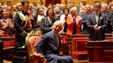 In Pictures: King delivers historic address to French senate