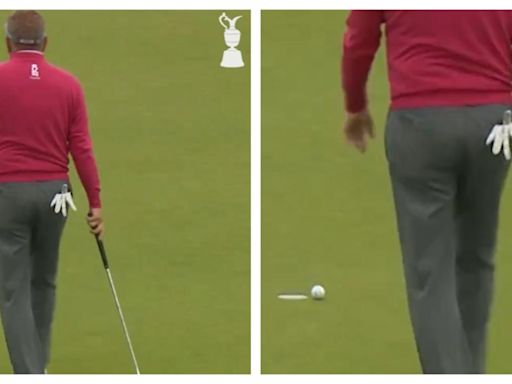 Senior Open: Watch this pro have an absolute shocker at Carnoustie!