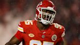 Chiefs celebrate with Chris Jones as he gets a sack to hit a big contract incentive