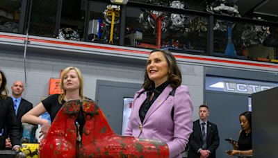 Whitmer pushes free community college plan at Livonia career tech center