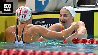 Mollie O'Callaghan beats Ariarne Titmus to win 200m freestyle title at Australian swimming championships